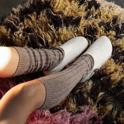 Oims Knee Wool Sock - Natural White (5 pack)